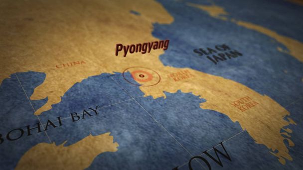 Pyongyang en el mapa
 - Foto, imagen