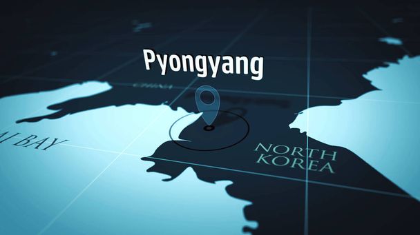 Pyongyang en el mapa
 - Foto, imagen