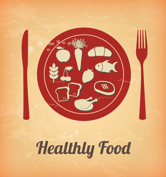 Alimento saludable - Vector, imagen
