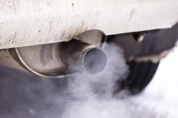 Smoke exhaust pipe car - Photo, Image