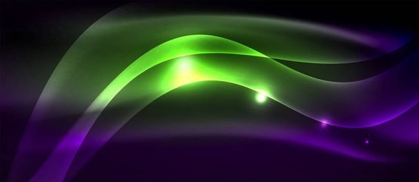 Ondes lumineuses néon
 - Vecteur, image