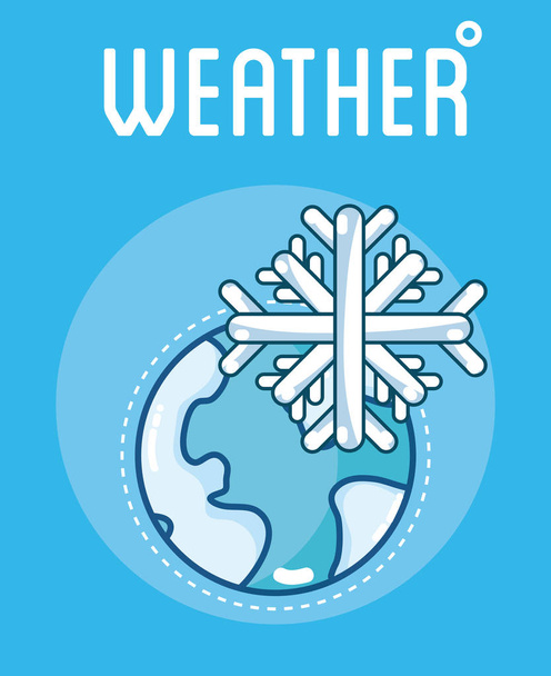Cartão da estação meteorológica
 - Vetor, Imagem