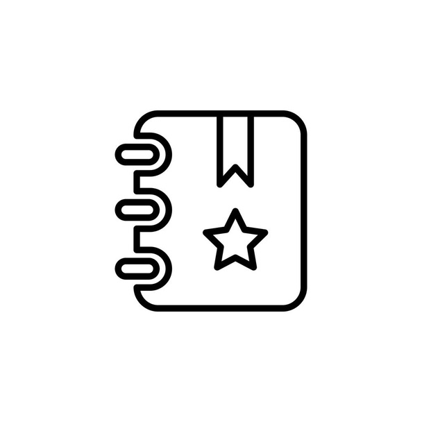 Lesezeichen-Symbol im flachen Stil Vektor für Apps, UI, Webseiten. Abbildung schwarzer Symbolvektoren - Vektor, Bild