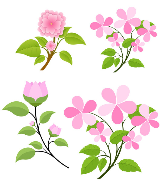bloemen takken vectoren - Vector, afbeelding