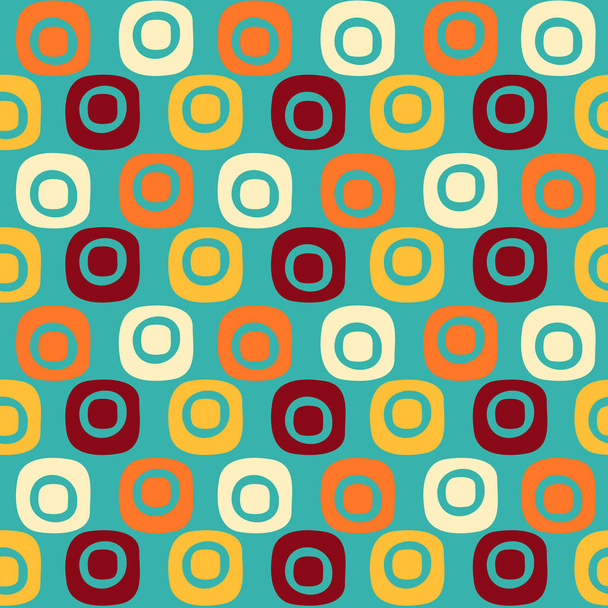 Seamless abstract pattern with the image of oval geometric shapes - Vector, Image