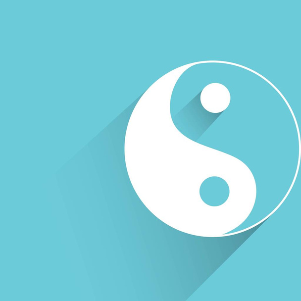 Icono web. Ilustración vectorial del yin y del yang
 - Vector, Imagen