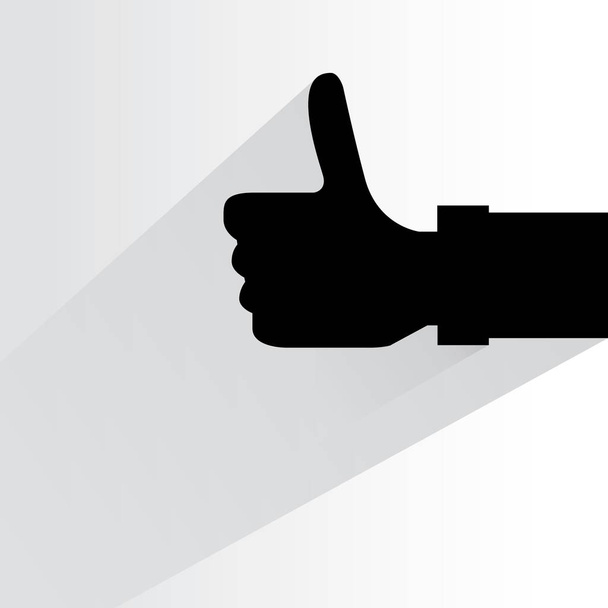 business concept, vector illustration of thumb up - Vector, Image
