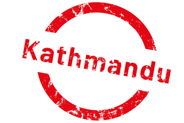 web Label Sticker Kathmandu - Φωτογραφία, εικόνα