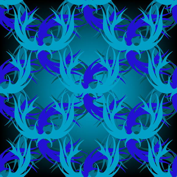 Psychedelic seamless pattern - Vektor, Bild