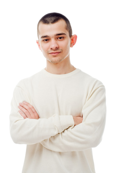 Young man on white background - Фото, зображення