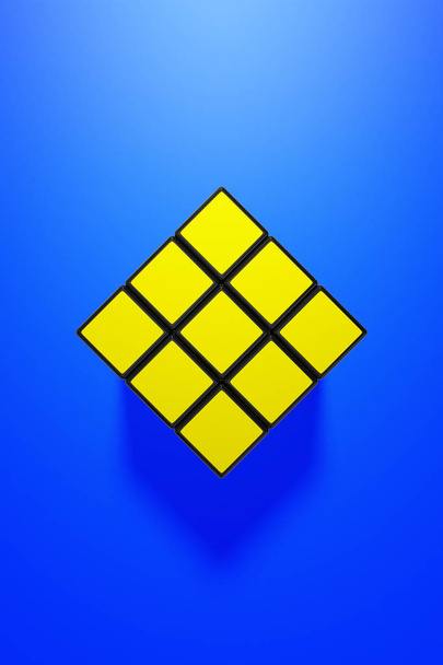rubik's cube puzzle solution symbol - Foto, Imagem
