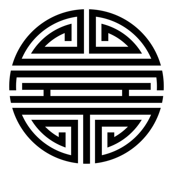 Symbole chinois de bonheur et de longévité - Photo, image
