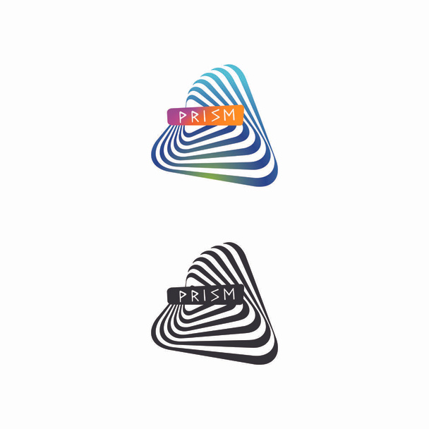Prism logo, illustratie, Vector - Vector, afbeelding