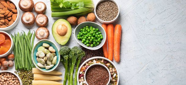 Food sources of plant based protein - Valokuva, kuva