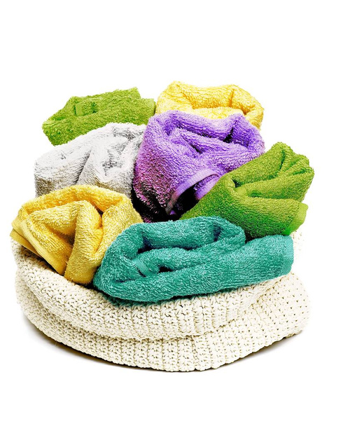 Красочные махровые полотенца
 - Фото, изображение
