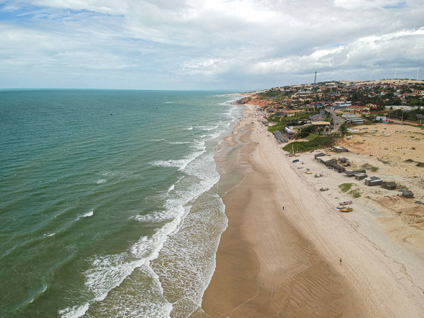 aerial landscape beach of Canoa Quebrada, Ceara - Brazil - Photo, Image