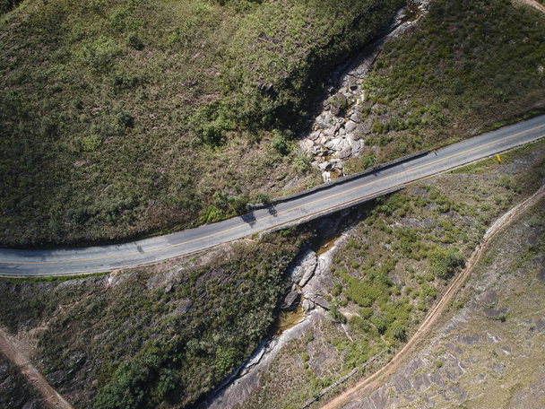 Légifotó a brazil autópálya, Minas Gerais állam - Fotó, kép