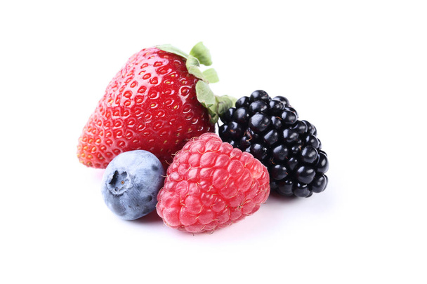 Ripe and sweet fruits isolated on white background - Photo, image
