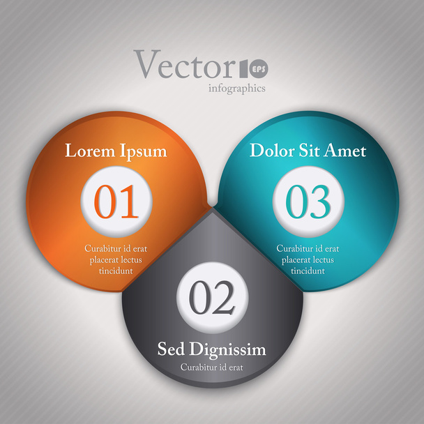 Abstract modern options template - Vector, Image
