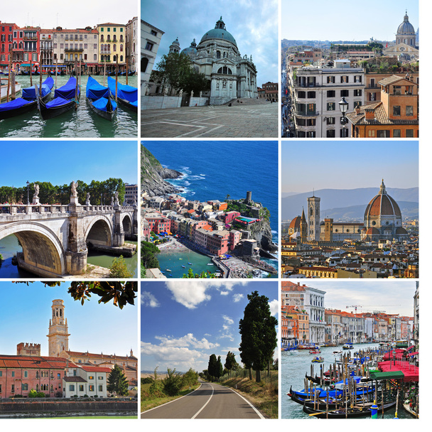 Italia - collage - Foto, imagen