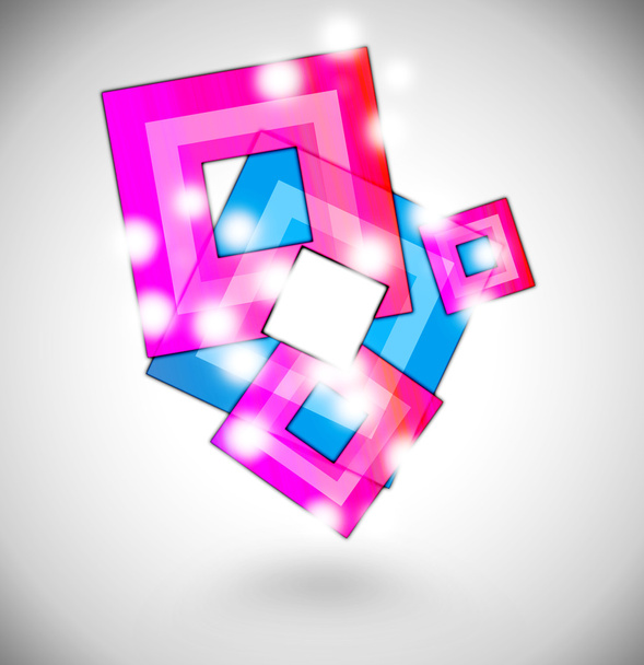 Pink and blue squares - 写真・画像