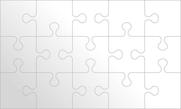 Fundo do puzzle, banner, em branco. Modelo de seção Jigsaw. Ilustração vetorial moderna
 - Vetor, Imagem