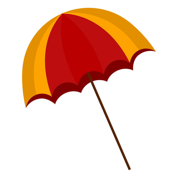 Iolated colored beach umbrella - Vector, imagen