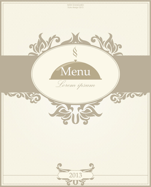 Restaurant menu design. Vector illustration - Vector, Image