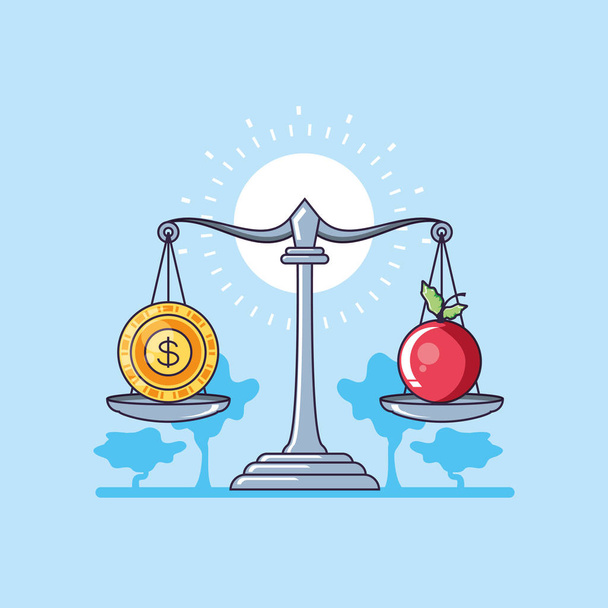 Balance and sustainability design vector ilustration - Vector, Image