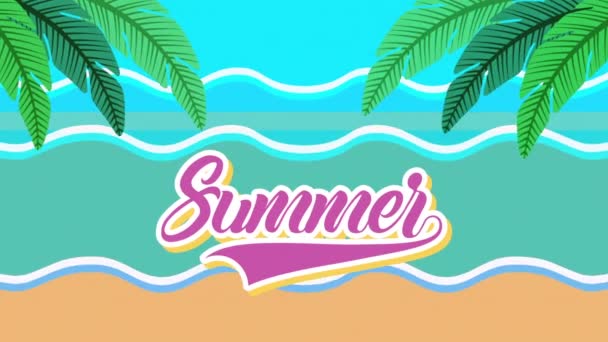 summer time sea scene - Footage, Video