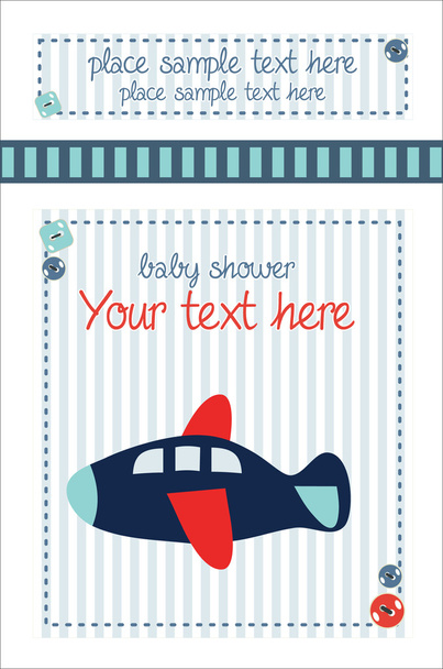 tarjeta de anuncio del niño bebé - Vector, imagen
