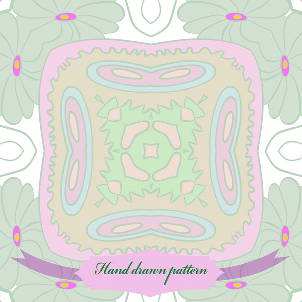 Circular seamless pattern of floral motif   - Vector, afbeelding