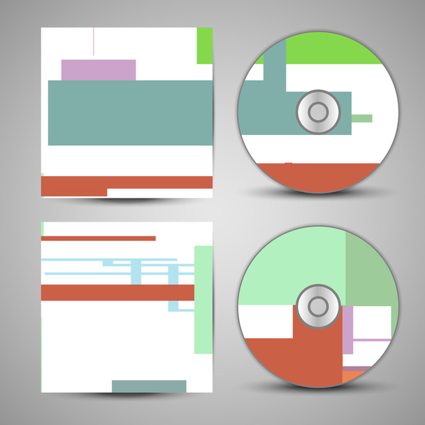 Vector cd cover set for your design - Vektör, Görsel