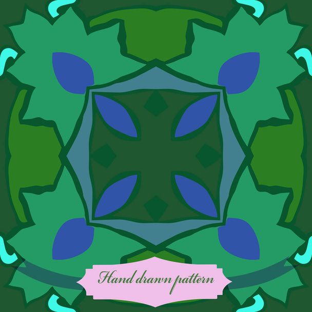 Circular seamless pattern of floral motif   - Vektori, kuva