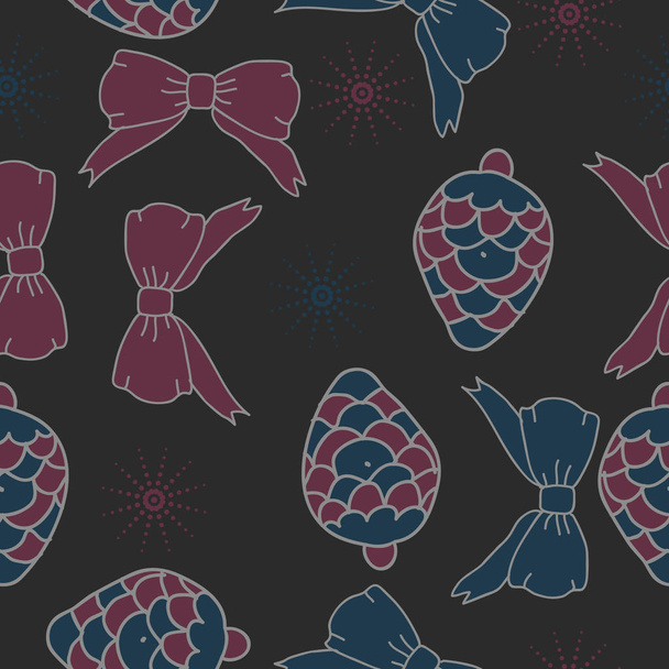 seamless Christmas pattern for background, vector illustration - Vettoriali, immagini