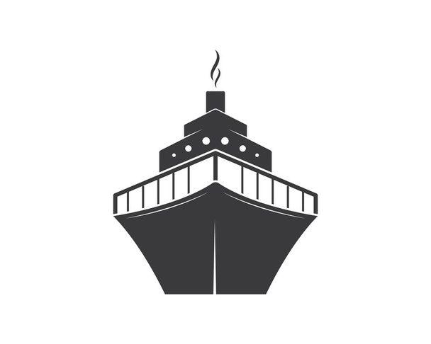 Gemi logo şablonu vektör resimleme gezisi  - Vektör, Görsel