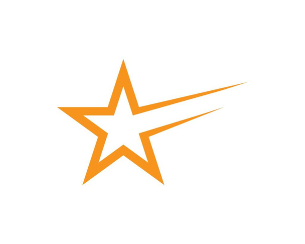 Csillagos logó sablon  - Vektor, kép
