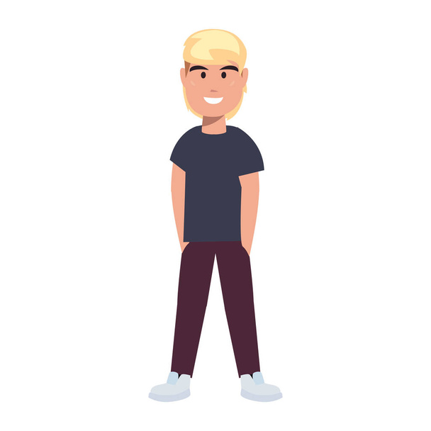 young man in casual clothes - Vector, Image