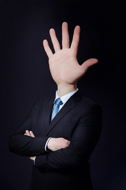 man met hand hoofd - Foto, afbeelding