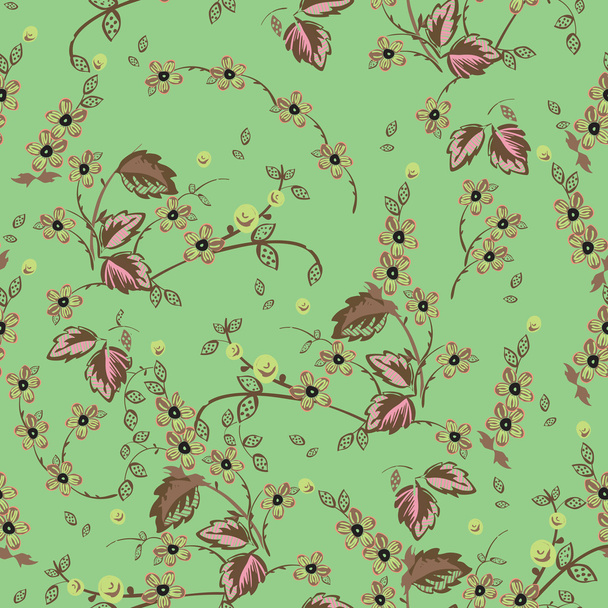 Flower- seamless pattern, vector illustration. - Wektor, obraz