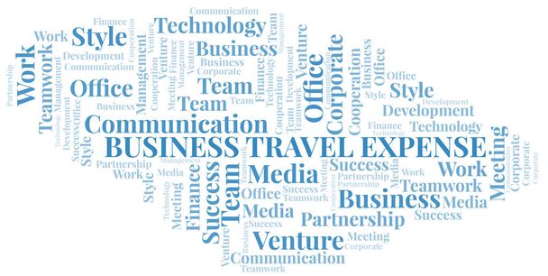 Business Travel Expense word cloud. Collage realizzato solo con testo
. - Vettoriali, immagini