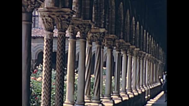 Chiostro dei Benedettini of Monreale - Footage, Video