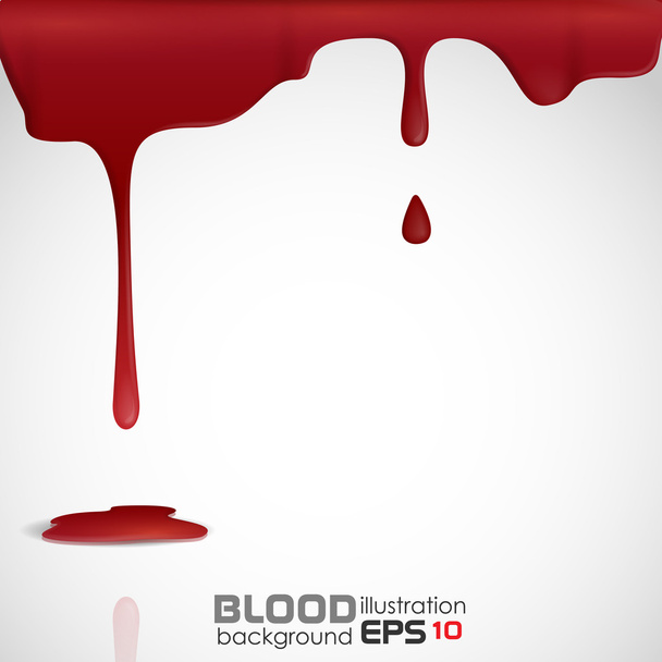 Dripping blood. - Vector, Image