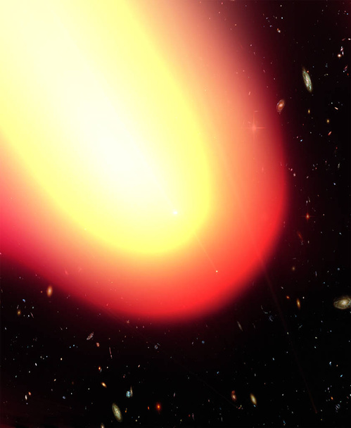 Universumin halki lentävän komeetan johtaja. Elementit tässä
 - Valokuva, kuva