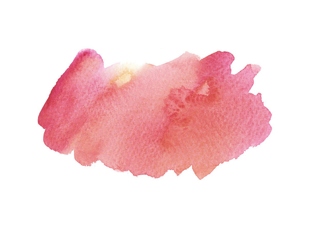 Acuarela Rosa húmedo, coral y naranja Fondo con manchas. Lavado de acuarela. trazo de cepillo
 - Foto, imagen