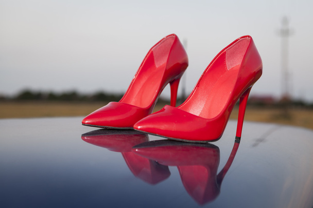 Červené boty - Fotografie, Obrázek