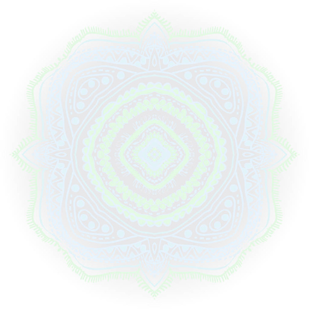 Circular seamless pattern of decorative motif with copy space - Vetor, Imagem