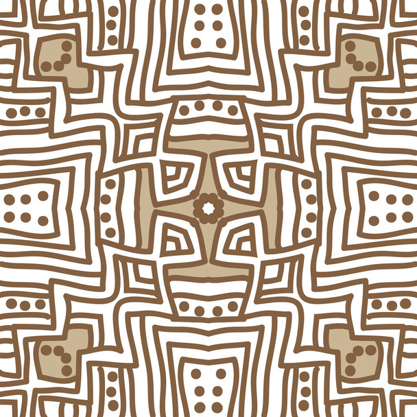 Бесшовный рисунок абстрактного горизонтального геометрического узора
 - Вектор,изображение
