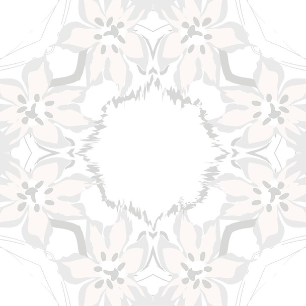 Seamless pattern of abstract simple fractals - Vektör, Görsel