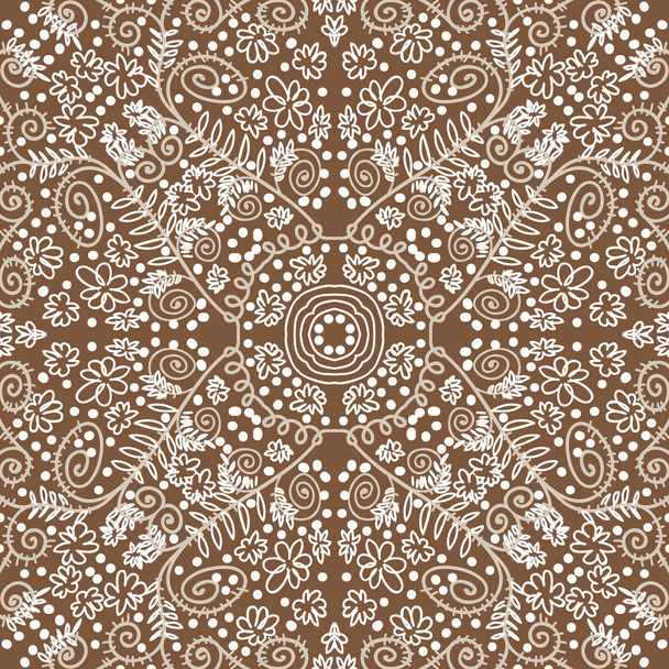 artistic abstract seamless pattern, vector illustration - Вектор,изображение